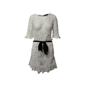 Pre Loved Ralph Lauren Vintage Ralph Lauren Lace Dress in White Cotton Women